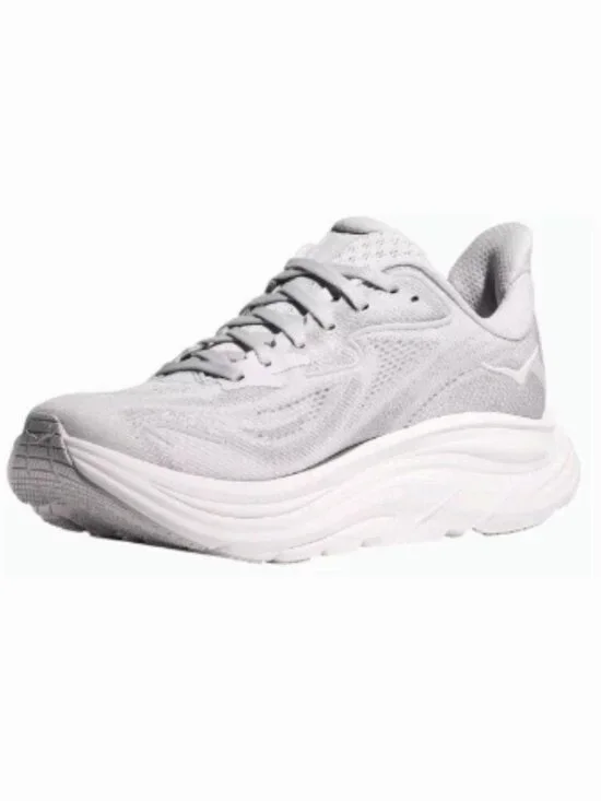 Clifton 10 Running Women's Hoka Shoes - Ash Grey/White - Picture 6 of 7